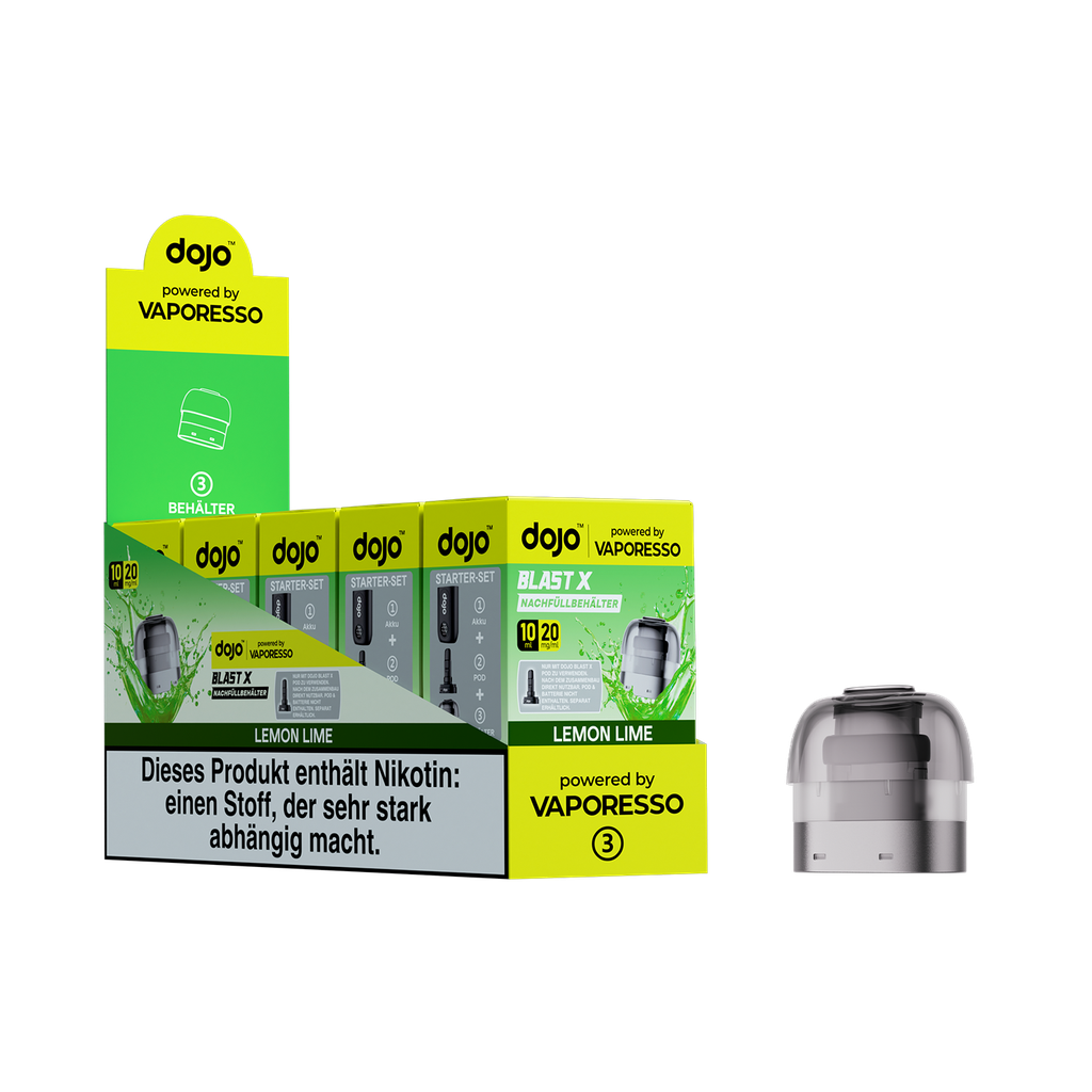 Dojo Blast X Nachfüllbehälter Lemon Lime (5er Gebinde) - 5er-Gebinde