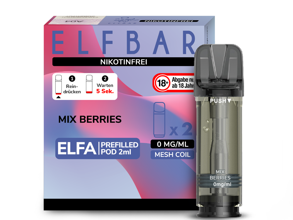 ELFBAR ELFA POD MIX BERRIES 0MG