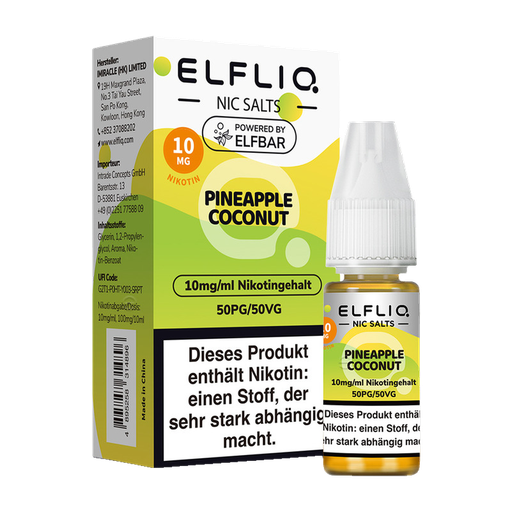 [CHD-10101] ELFLIQ PINEAPPLE COCONUT 10MG