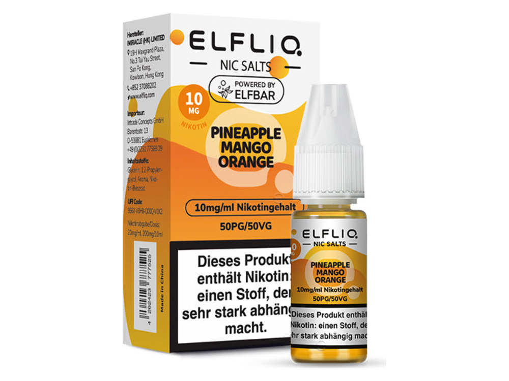 ELFLIQ PINEAPPLE MANGO ORANGE 10MG