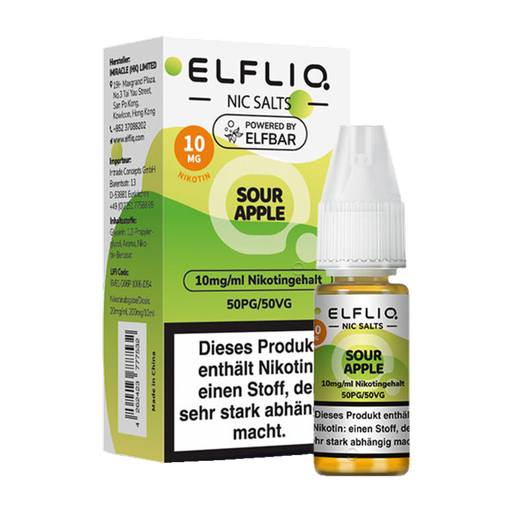 [CHD-10104] ELFLIQ SOUR APPLE 10MG