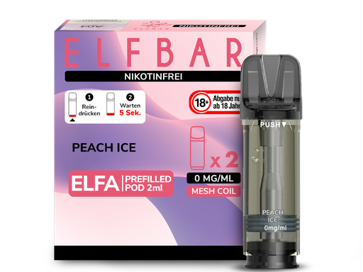 [CHD-10006] ELFBAR ELFA POD PEACH ICE 0MG