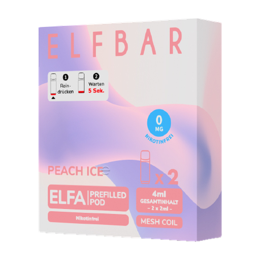 [CHD-10006] ELFBAR ELFA POD PEACH ICE 0MG