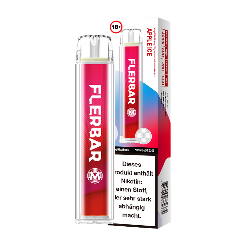FLERBAR M APPLE ICE 20MG