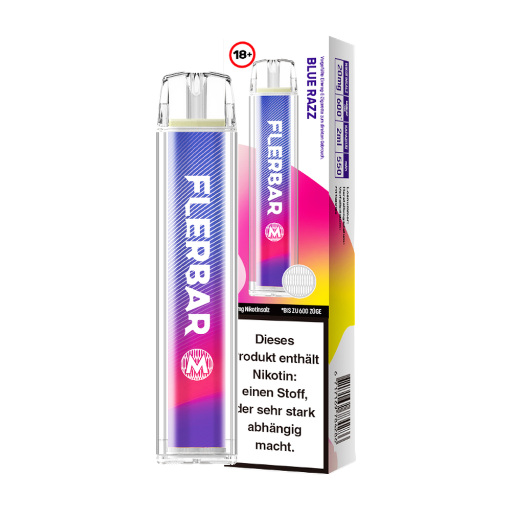 FLERBAR M BLUE RAZZ 20MG