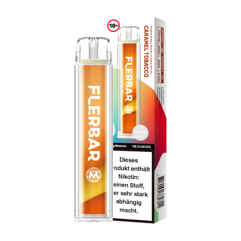FLERBAR M CARAMEL TOBACCO 20MG