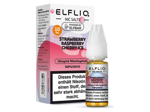 [CHD-10108] ELFLIQ STRAWBERRY RASPBERRY CHERRY ICE 10MG