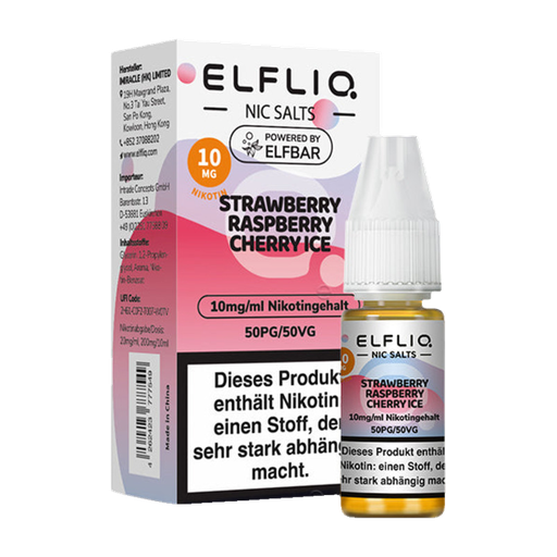 [CHD-10108] ELFLIQ STRAWBERRY RASPBERRY CHERRY ICE 10MG