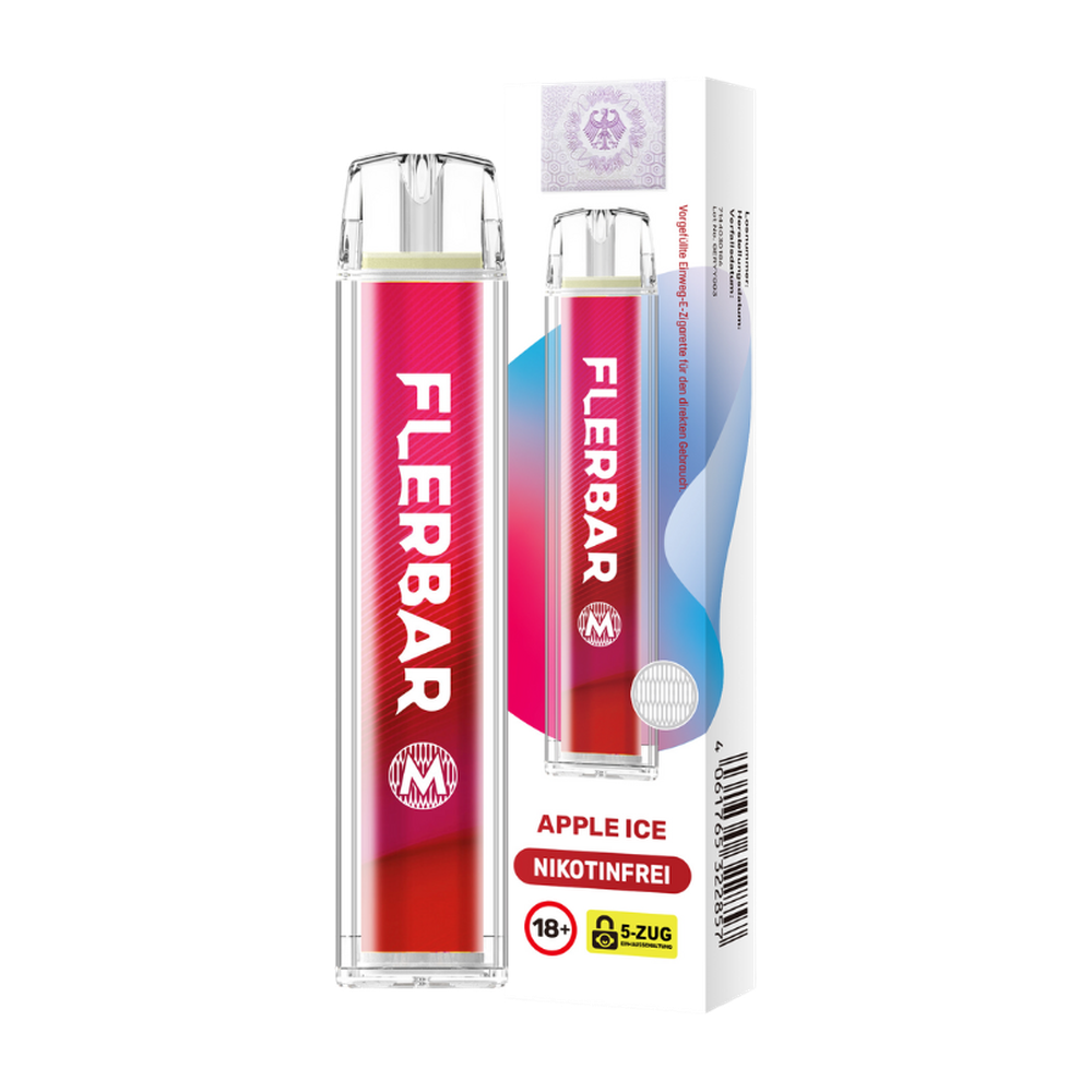 FLERBAR M APPLE ICE 0MG