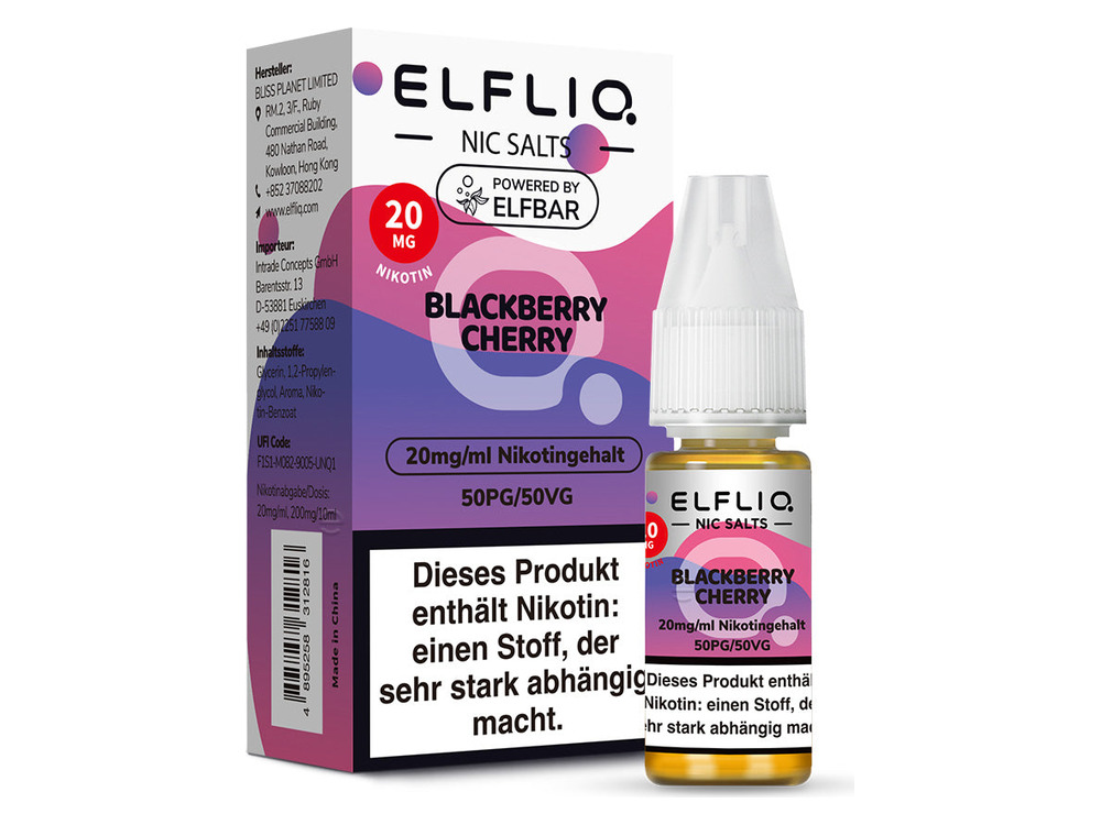 ELFLIQ BLACKBERRY CHERRY 20MG