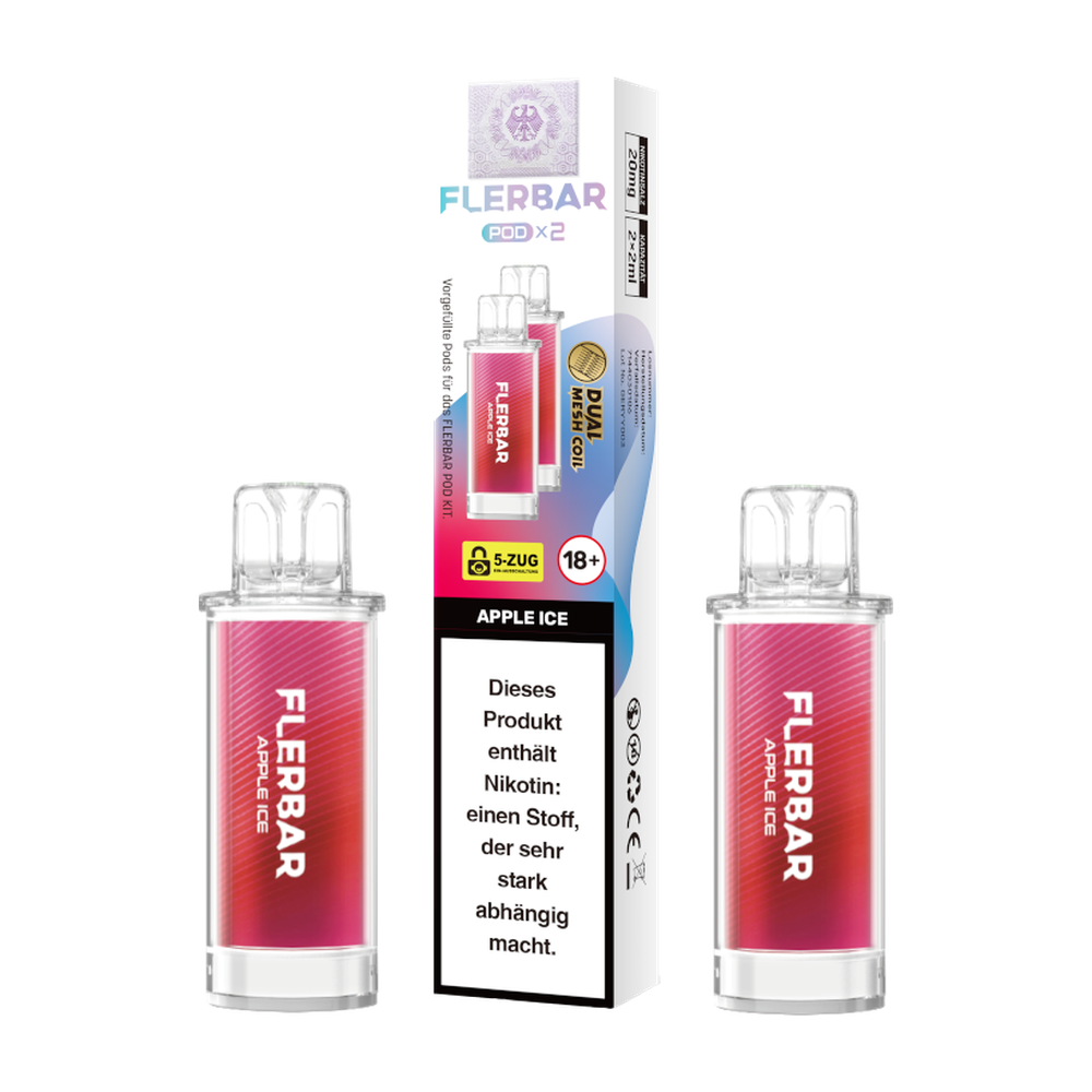 FLERBAR POD APPLE ICE 20MG