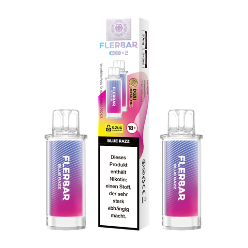 [CHD-10806] FLERBAR POD BLUE RAZZ 20MG