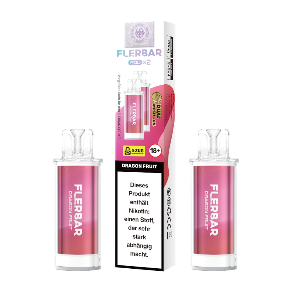 FLERBAR POD DRAGON FRUIT 20MG