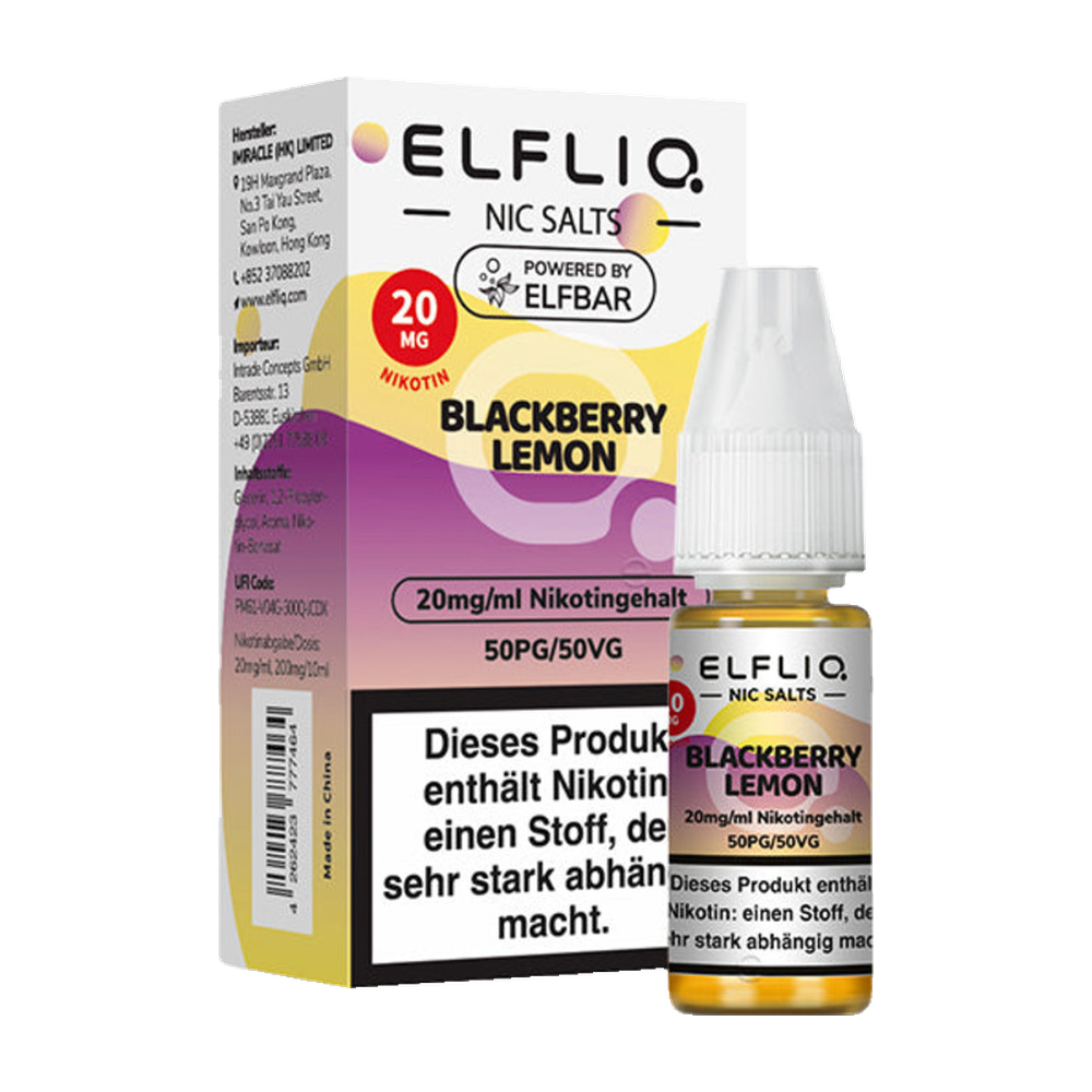 ELFLIQ BLACKBERRY LEMON 20MG