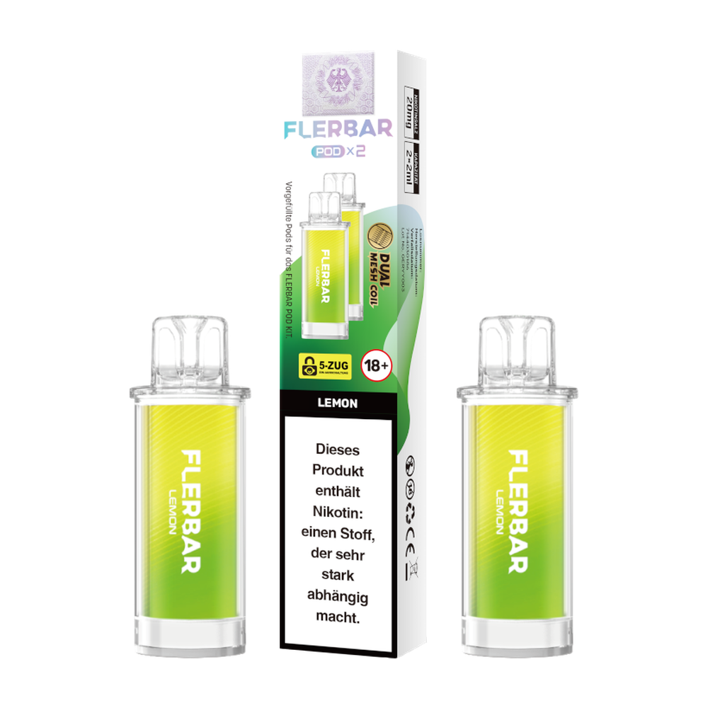 FLERBAR POD LEMON 20MG