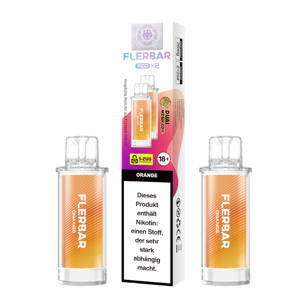 FLERBAR POD ORANGE 20MG
