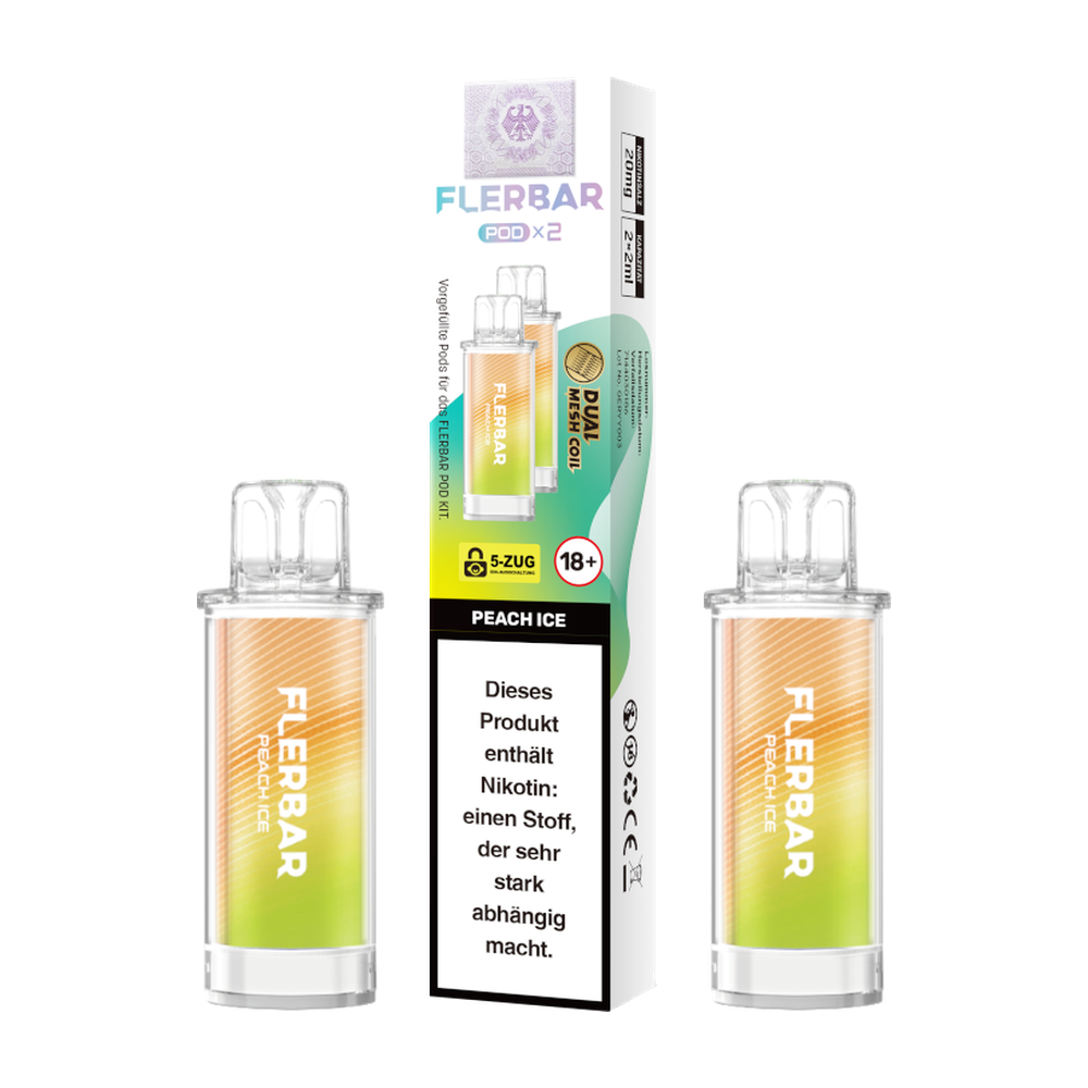 FLERBAR POD PEACH ICE 20MG