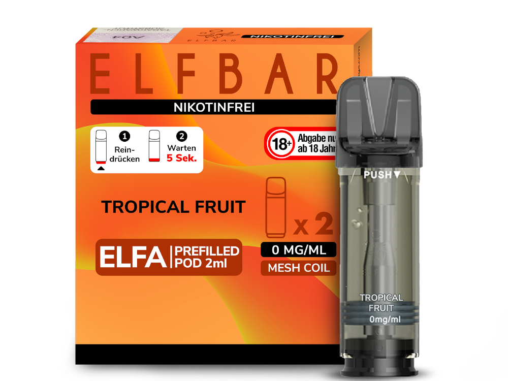 ELFBAR ELFA POD TROPICAL FRUIT 0MG