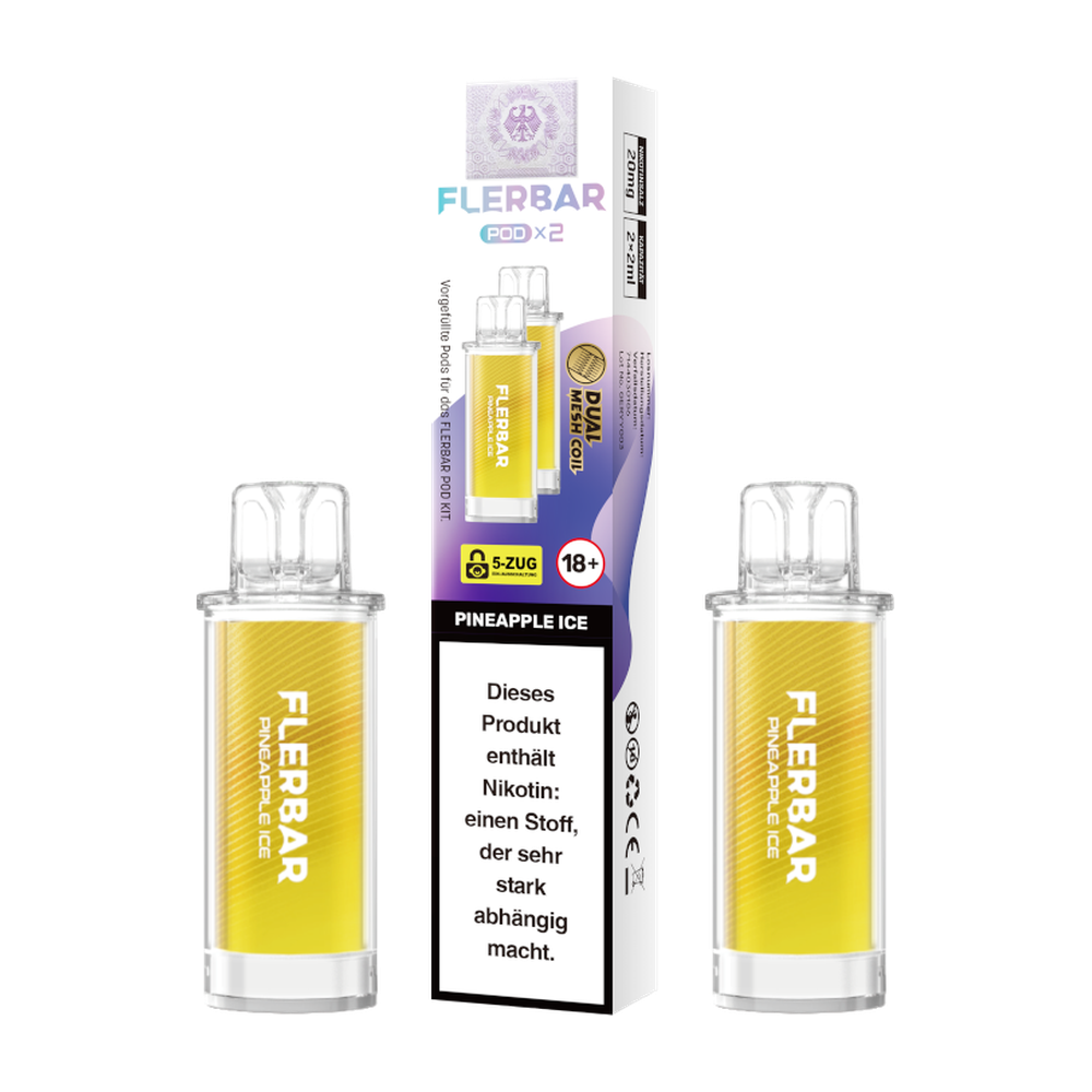 FLERBAR POD PINEAPPLE ICE 20MG