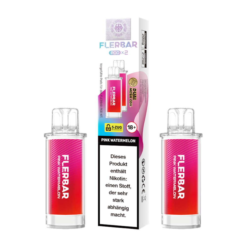 FLERBAR POD PINK WATERMELON 20MG