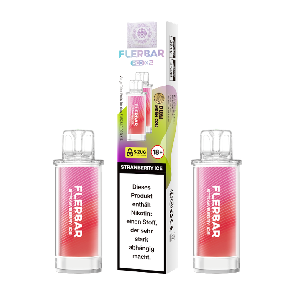 FLERBAR POD STRAWBERRY ICE 20MG