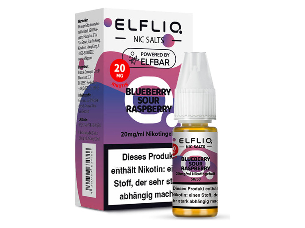 ELFLIQ BLUEBERRY SOUR RASPBERRY 20MG
