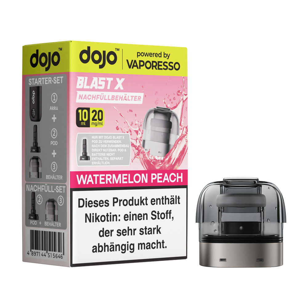 Dojo Blast X Nachfüllbehälter Watermelon Peach (5er Gebinde)