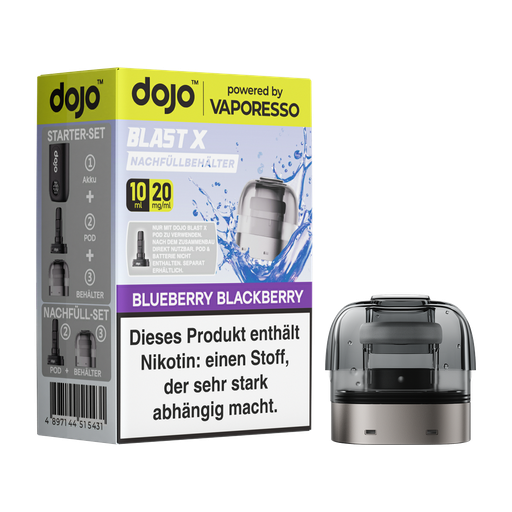 [CHD-10838] Dojo Blast X Nachfüllbehälter Blueberry Blackberry (5er Gebinde)