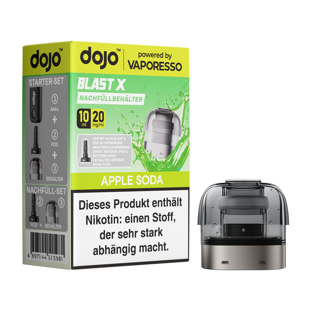 Dojo Blast X Nachfüllbehälter Apple Soda (5er Gebinde)
