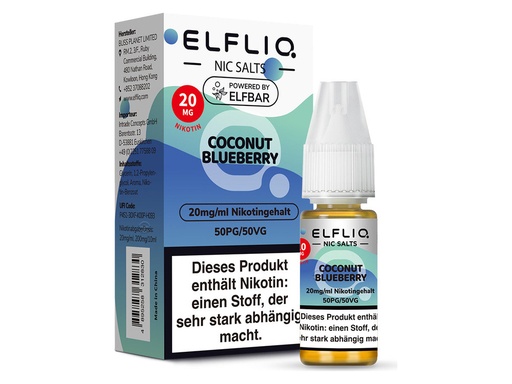 [CHD-10120] ELFLIQ COCONUT BLUEBERRY 20MG