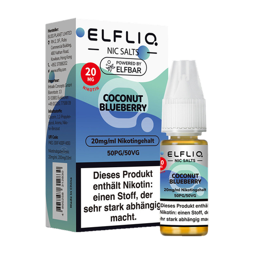 [CHD-10120] ELFLIQ COCONUT BLUEBERRY 20MG