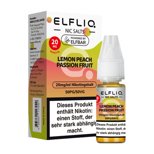 [CHD-10126] ELFLIQ LEMON PEACH PASSION FRUIT 20MG