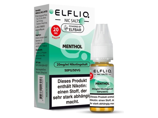 [CHD-10128] ELFLIQ MENTHOL 20MG