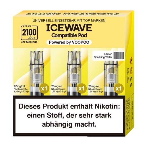 [CHD-10911] Icewave Lemon Sparkling Water 20mg 3er