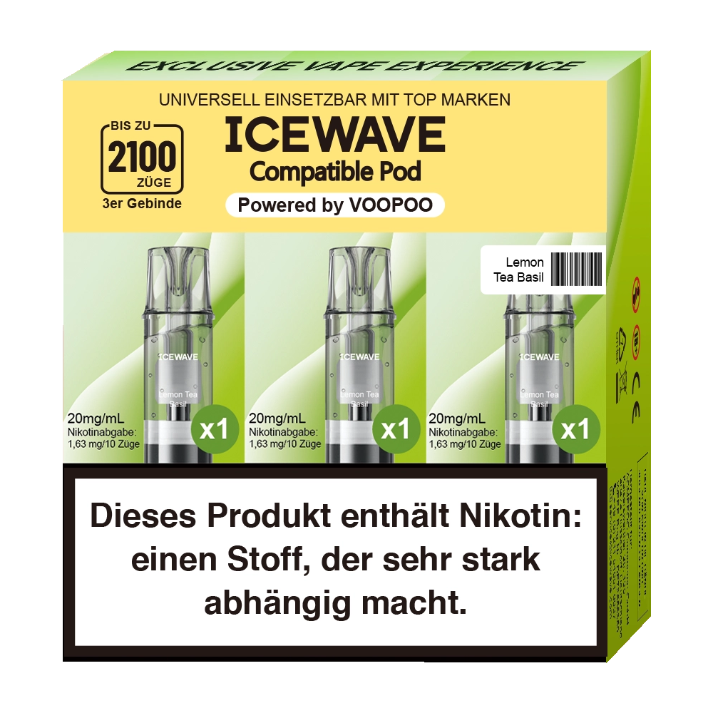 Icewave Lemon Tea Basil 20mg 3er