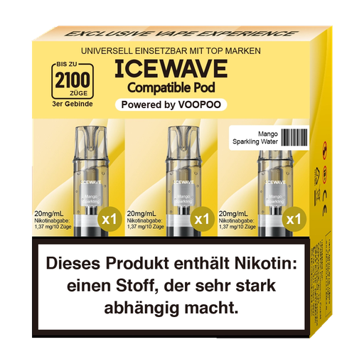 [CHD-10913] Icewave Mango Sparkling Water 20mg 3er