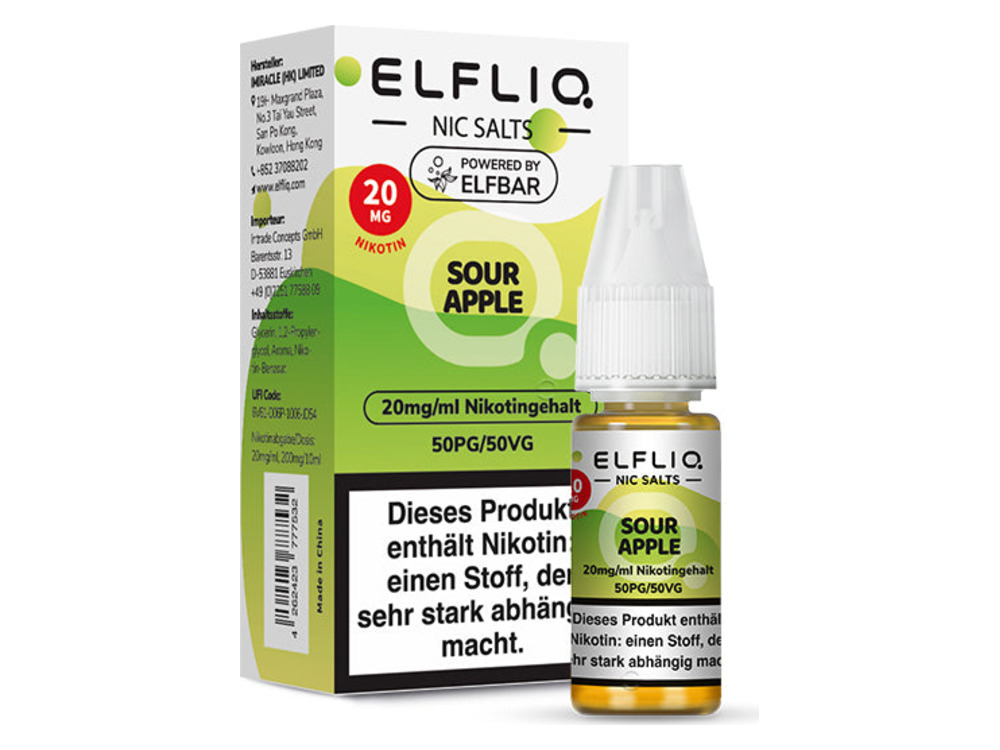 ELFLIQ SOUR APPLE 20MG
