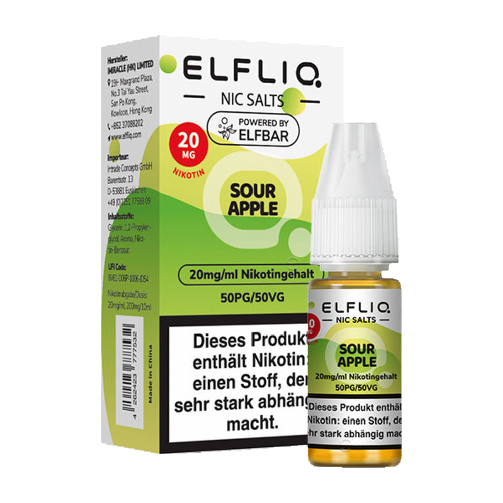 ELFLIQ SOUR APPLE 20MG
