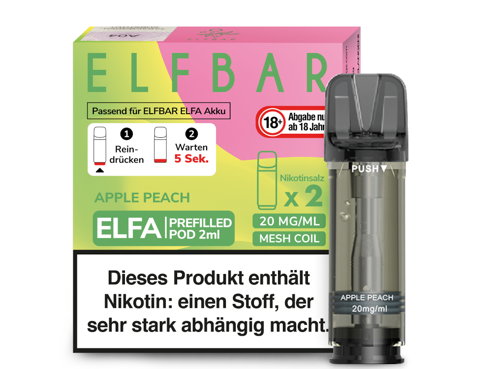 ELFBAR ELFA POD APPLE PEACH 20MG