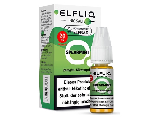 [CHD-10135] ELFLIQ SPEARMINT 20MG
