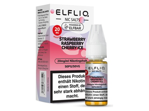 [CHD-10138] ELFLIQ STRAWBERRY RASPBERRY CHERRY ICE 20MG