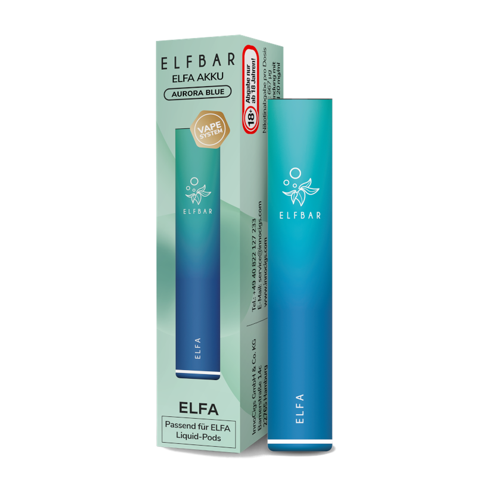 ELFBAR ELFA AKKU 500 AURORA-BLAU