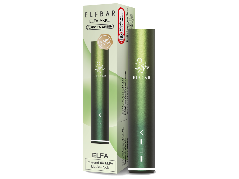 ELFBAR ELFA AKKU 500 AURORA-GRÜN