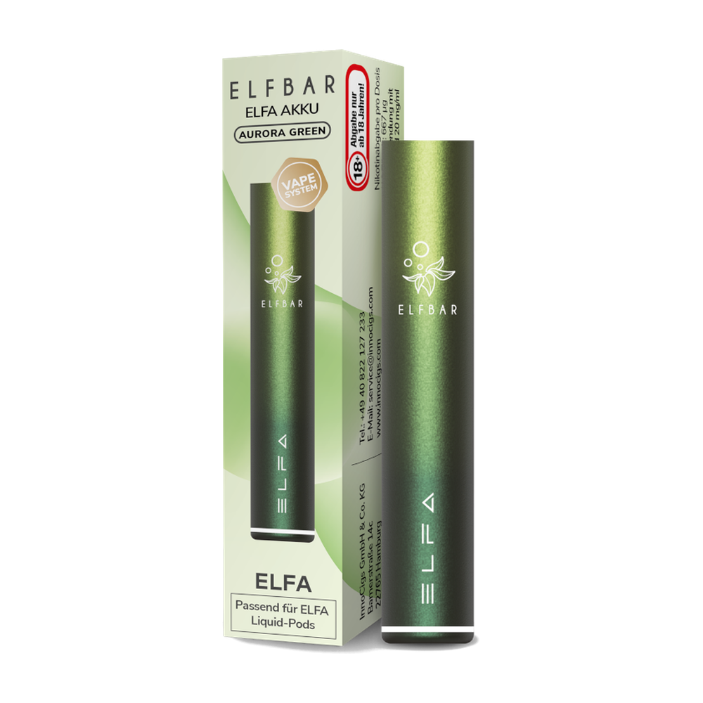 ELFBAR ELFA AKKU 500 AURORA-GRÜN