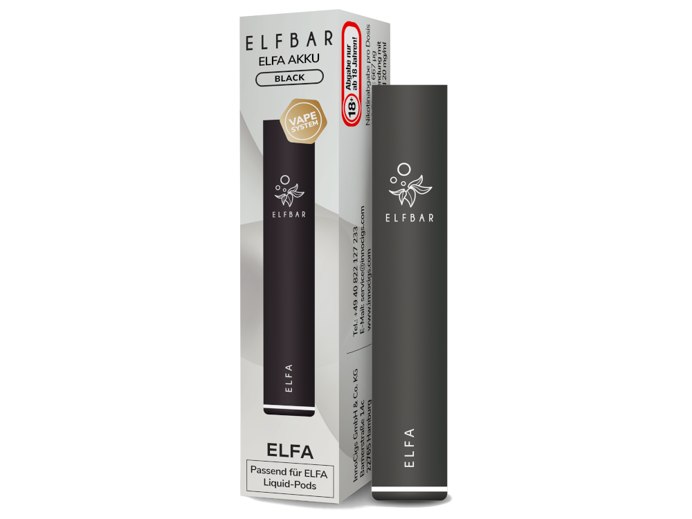 ELFBAR ELFA AKKU 500 BLACK