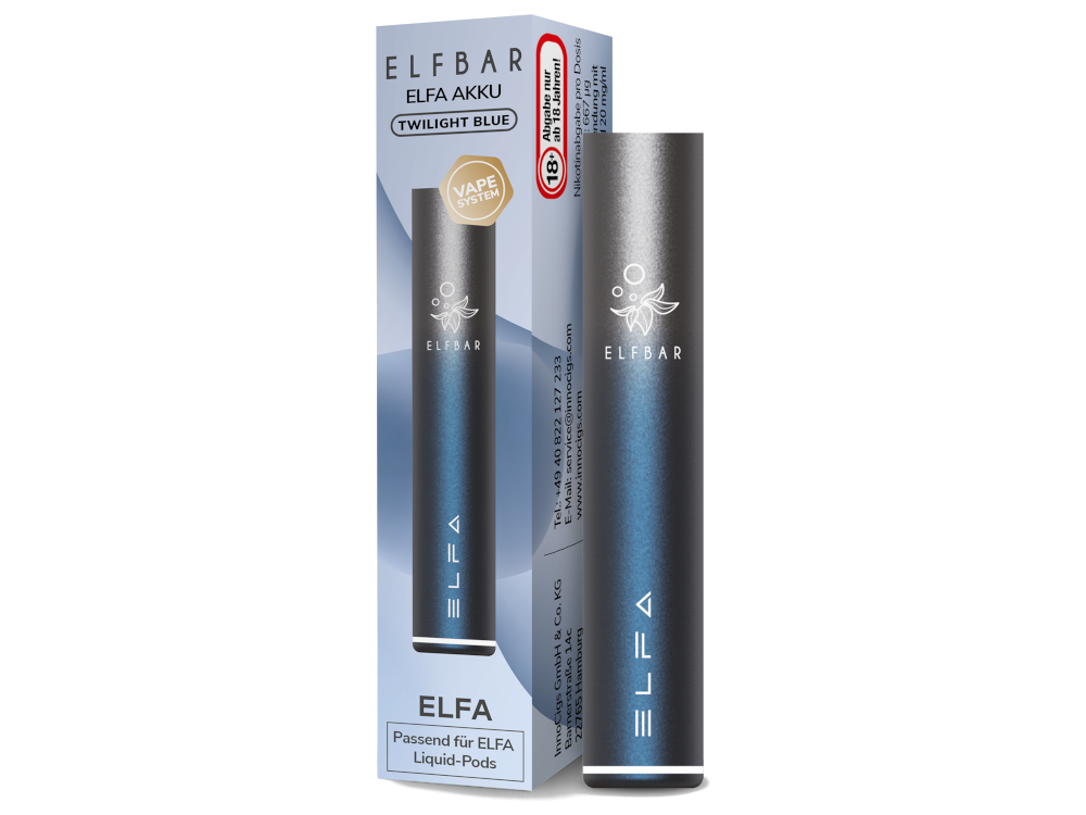ELFBAR ELFA AKKU 500 BLAU-SILBER