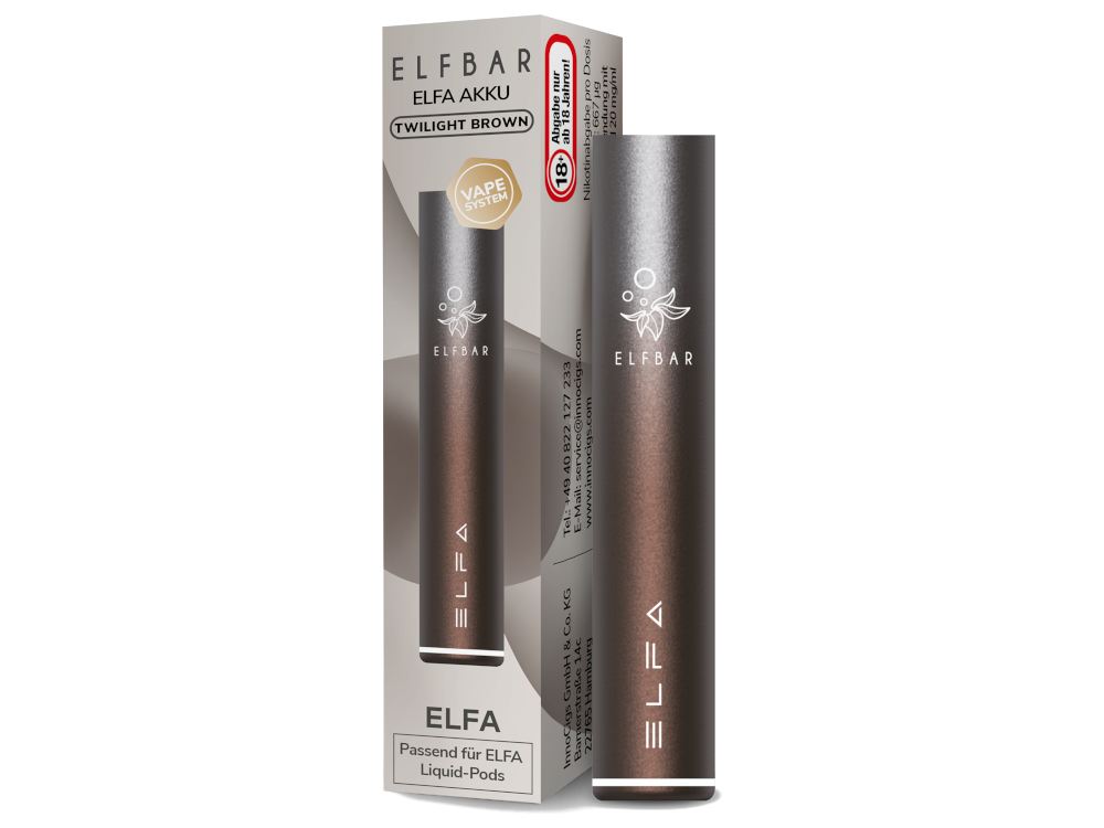 ELFBAR ELFA AKKU 500 BRAUN-SILBER