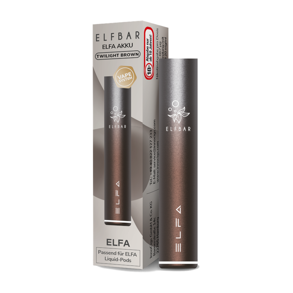 ELFBAR ELFA AKKU 500 BRAUN-SILBER