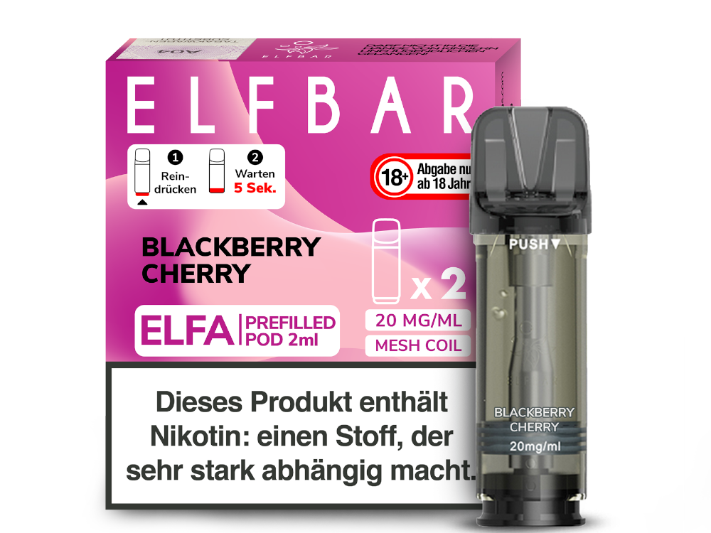 ELFBAR ELFA POD BLACKBERRY CHERRY 20MG