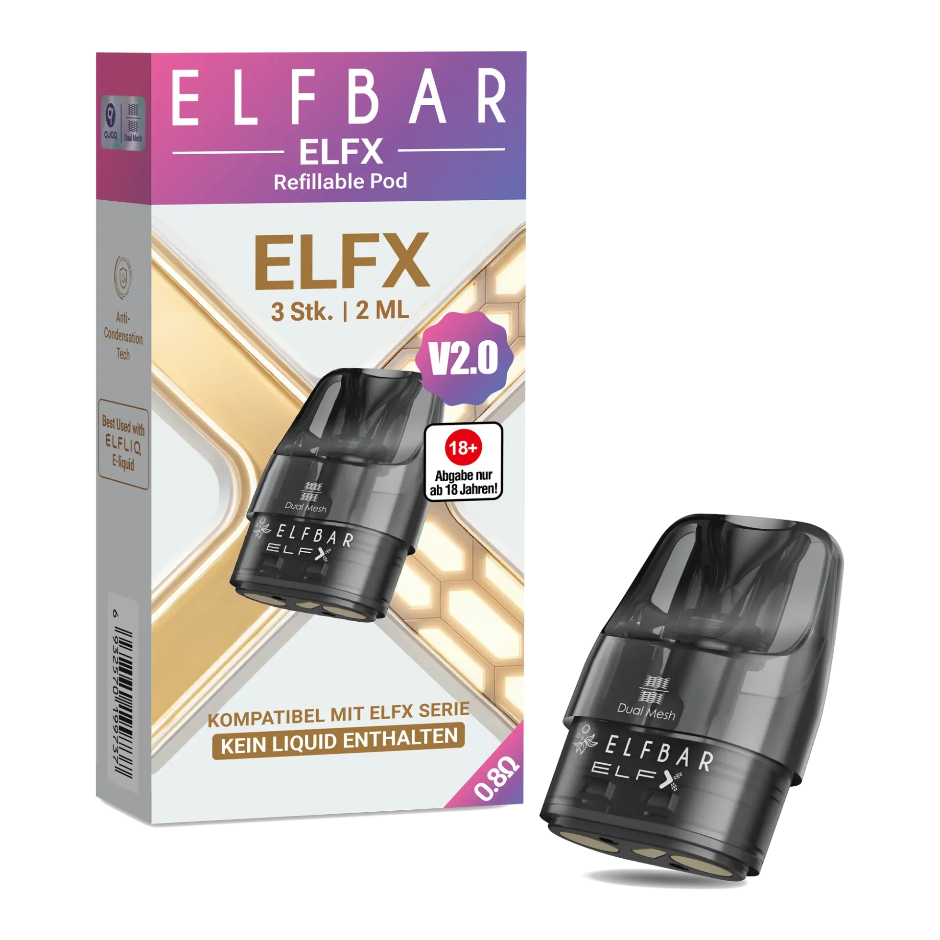 [CHD-10158] ELFBAR ELFX 0,8 OHM POD 3ER